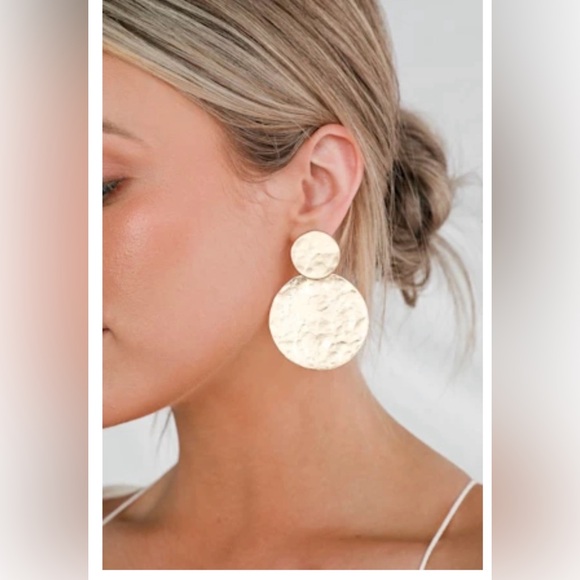Lulus Jewelry - Lulus Arcata Gold Round Earrings